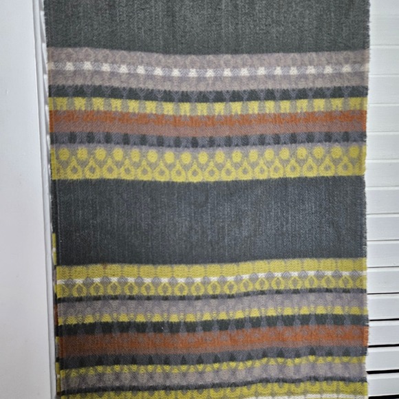 Strawbridge & Clothier Striped Fringed Scarf - Picture 2 of 3